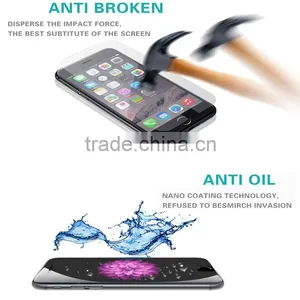 Waterproof Anti Glare Tempered Glass for Iphone 6s 0.2mm Anti-shock Screen Protector, Anti Blue Light Screen Protector thumbnail-2