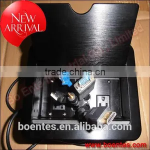 Office Meeting Room Desktop Flip Up Socket/School Classroom Floor Flip Cover Cable Box/Workroom Multipurpose Tabletop Outlet thumbnail-3