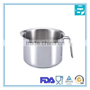 Stainless Steel Double Wall Milk Pot With Induction Bottom thumbnail-1