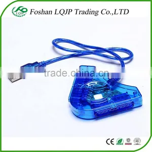 PC USB Converter Adapter For PS1 for PS2 for PSX for Play Station 2 Joypad Game Controller to PC USB Converter Adapter thumbnail-1