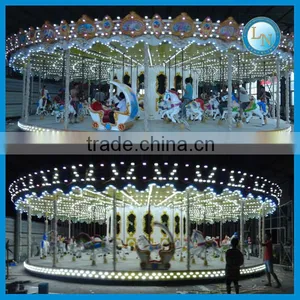 Europen Standard! China Supplier 72 Seats Amusement Park Luxury Carousel Rides for Sale thumbnail-1