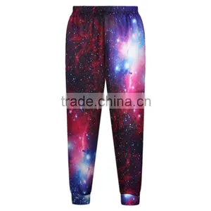 2015 New Fashion Casual Pants Polyester and Spandex High Quality Purple Galaxy Digital Print Pants N18-24 thumbnail-1