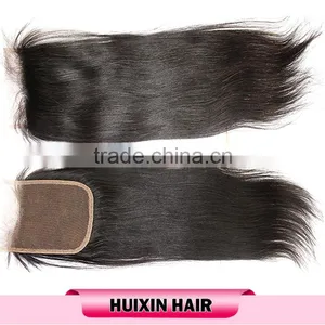 New Arrival Natural Color Cheap Price 8a Grade Lace Closures Straight Brazilian Virgin Hair thumbnail-1