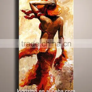 Modern Abstract People Art Oil Paintings of Sexy Girl for Wall Decoration 55930 thumbnail-2