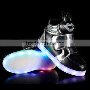 2016 The Newest Fashionable High Neck Kid Shoe LED Light Up Shoe thumbnail-6