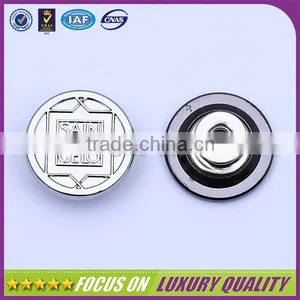 Good Plating Zinc Alloy Made Silver Jeans Button thumbnail-2