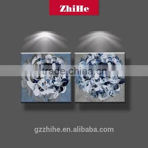 Wholesale Dropshipping Abstract Painting Artificial Flower Rose Flower Backdrop Decoration Flower Shape Wall for Decoration Home thumbnail-1
