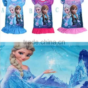 Hot Selling Frozen Princess Dress Girl Night Dress thumbnail-1