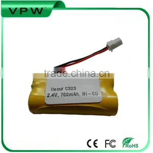 Factory Price Ni-cd AA 2.4V 700mAh Replacement Battery for Cordless Phone thumbnail-1