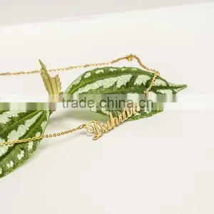Hotselling Stainless Steel Laser Cut Floating Name Pendant Necklace thumbnail-3