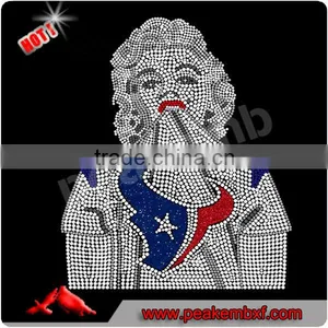 New Fashion Texans Glitter Heat Transfers Marilyn Monroe Patterns thumbnail-1