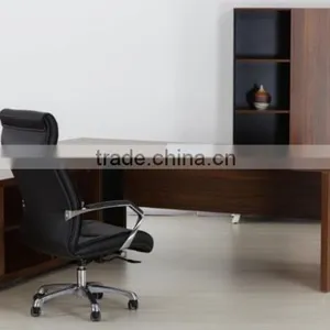 Office Furniture Walnut Wood Boss Table Design thumbnail-1