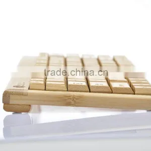 Top Quality Wooden Cheap Wireless Bamboo Keyboard and Mouse thumbnail-3