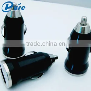 Wholesale Output 5V/1A ABS Shell Material Bullet 1 Port Smart USB Car Charger For Iphone6 and For Samsung thumbnail-2