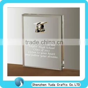 Acrylic Graduation Gift Engraved Block Acrylic Award thumbnail-1