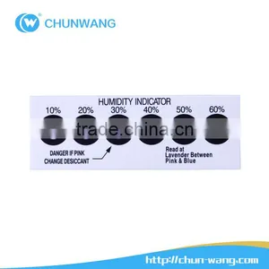 6 Dots (10% - 60%) Humidity Indicator Cards Silica Gel Desiccant thumbnail-2