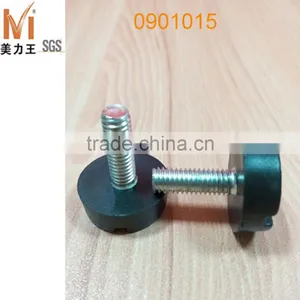 Black Plastic Adjusting Furniture Chair Leg Rubber Risers thumbnail-4