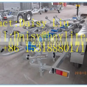 Heavy Duty Dual or Single Axel Galvanized Hydraulicsboat Transport Trailer thumbnail-1