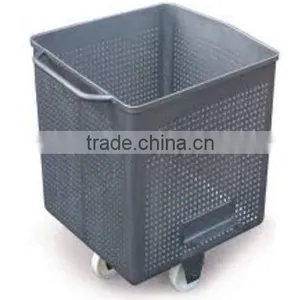 Stainless Steel 200L Punching Meat Cart (Trolley, Buggy, Bin) thumbnail-1
