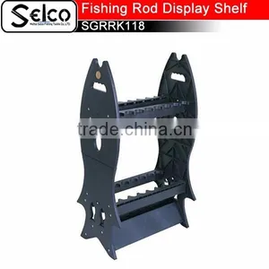 China Custom PP Plastic Fishing Rod Display Shelf SGRRK118 thumbnail-1