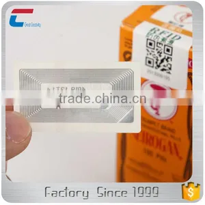 Anti-fake Self Destructive Tamper Proof Disposable Rfid Nfc Antenna Chip Label Tags thumbnail-1