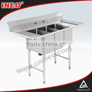 Stainless Steel Kitchen Sink Work Table/stainless Steel Kitchen Work Tables/flexible Size for Working Table thumbnail-1