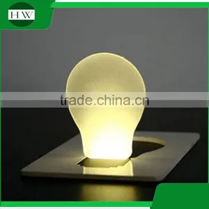 MIni Portable Pocket Bulb Shape Led Card Night Light Lamp thumbnail-4