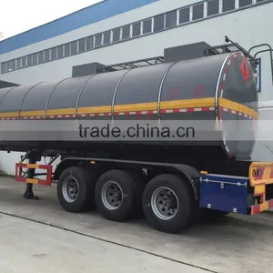 27m3 Chemical Liquid Tank 3 Axel Trailer With Three 13 Ton FUWA Axles thumbnail-6