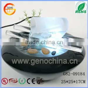 High Grade Office Mini Glass Table Water Fountain thumbnail-1