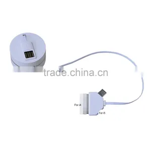 New Premium 3 in 1 Foldable Cellphone Electrial USB Charger Data Cable thumbnail-4