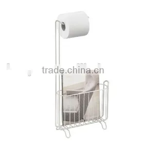 Bathroom Metal Paper Towel Holder And Newspaper or Magazine Rack thumbnail-2