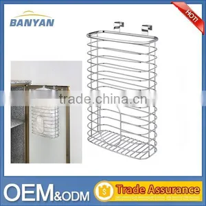 China Factory Hot Item Chrome Kitchen Basket Over Cabinet Bag Holders thumbnail-1