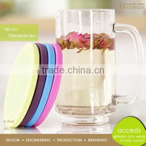 Excellent Strength Double Wall Glass Milk Mug thumbnail-2