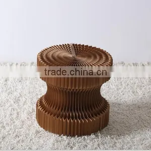 Popular Simplify Natural Portable Easy to Transport Living Room Paper Stool thumbnail-4