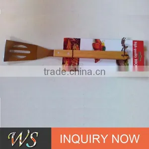 Food Grade Certificated Customizing Wood Bbq Spatula With Customizing Packing for Outdoor thumbnail-1