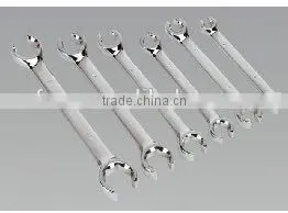 6 PC CHROME VANADIUM FLARE NUT METRIC SIZE WRENCH SET thumbnail-1