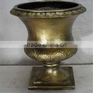 SJ201710025 Hot Sale Large Gold Flower Pot for Sale thumbnail-1