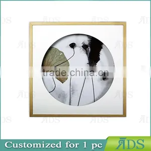 Framed Handmade Lotus Flower Wall Art for Home Decoration thumbnail-1
