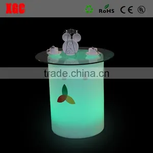 LED Hookah Table Table PE Plastic Waterproof Remote Control LED Floor Table thumbnail-1