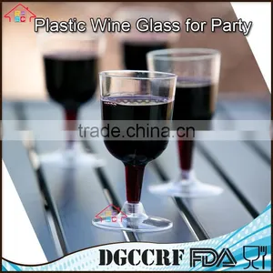 NBRSC Promotional Disposable Party Plastic Wine Glasses Party Drinking Cup Champagne Goblet thumbnail-4