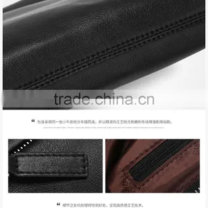 Hot Sell Designer Design Fashion Vintage Cowhide Leather Functional Wristlet Cell Phone Wallet Clutch Bag thumbnail-6