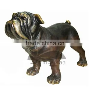 Antique Brass Dog Statue Cna be Customized VSL-033 thumbnail-6
