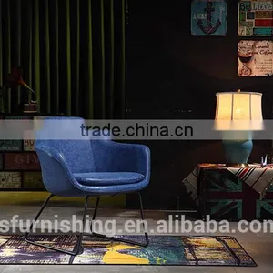 YYA14 Dark Blue Color Leather Modern Club Chair 2016 New Fashion Leisure Chair for Club thumbnail-4