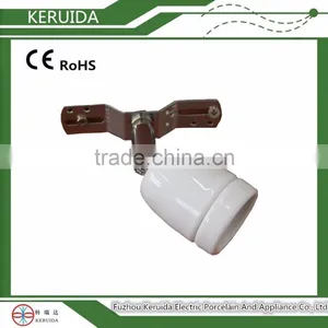 180 Degree Rotatable Terminal Electric Light Socket Porcelain Lampholder thumbnail-1