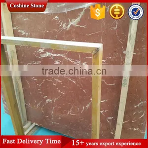Spanish Rojo Alicante Coral Red Marble Slabs thumbnail-1