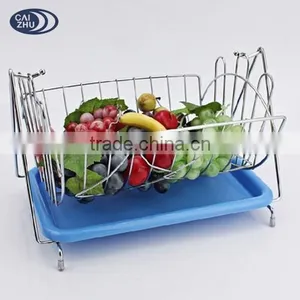 2017 New Style Handicraft Metal Fruit Rack Basket From CAIZHU thumbnail-5