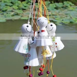 Customized Decoration Promotional Ceramic Indoor Wind Chime for Crafts thumbnail-2