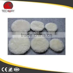 Cream Color Car Detailing Products Wool Polishing Pad thumbnail-1