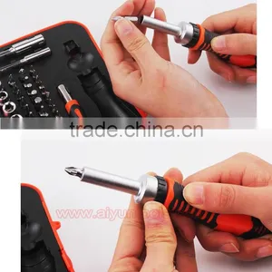 65pcs Mini Bits Set Hand Socket Sets Ratchet Screwdriver Drive Wrench thumbnail-4