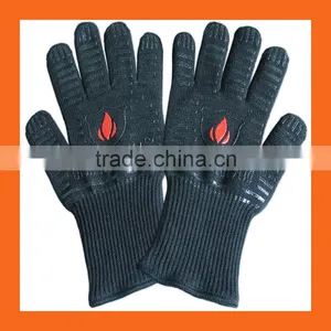 BBQ Grill Heat Resistant Cooking Oven Gloves thumbnail-3